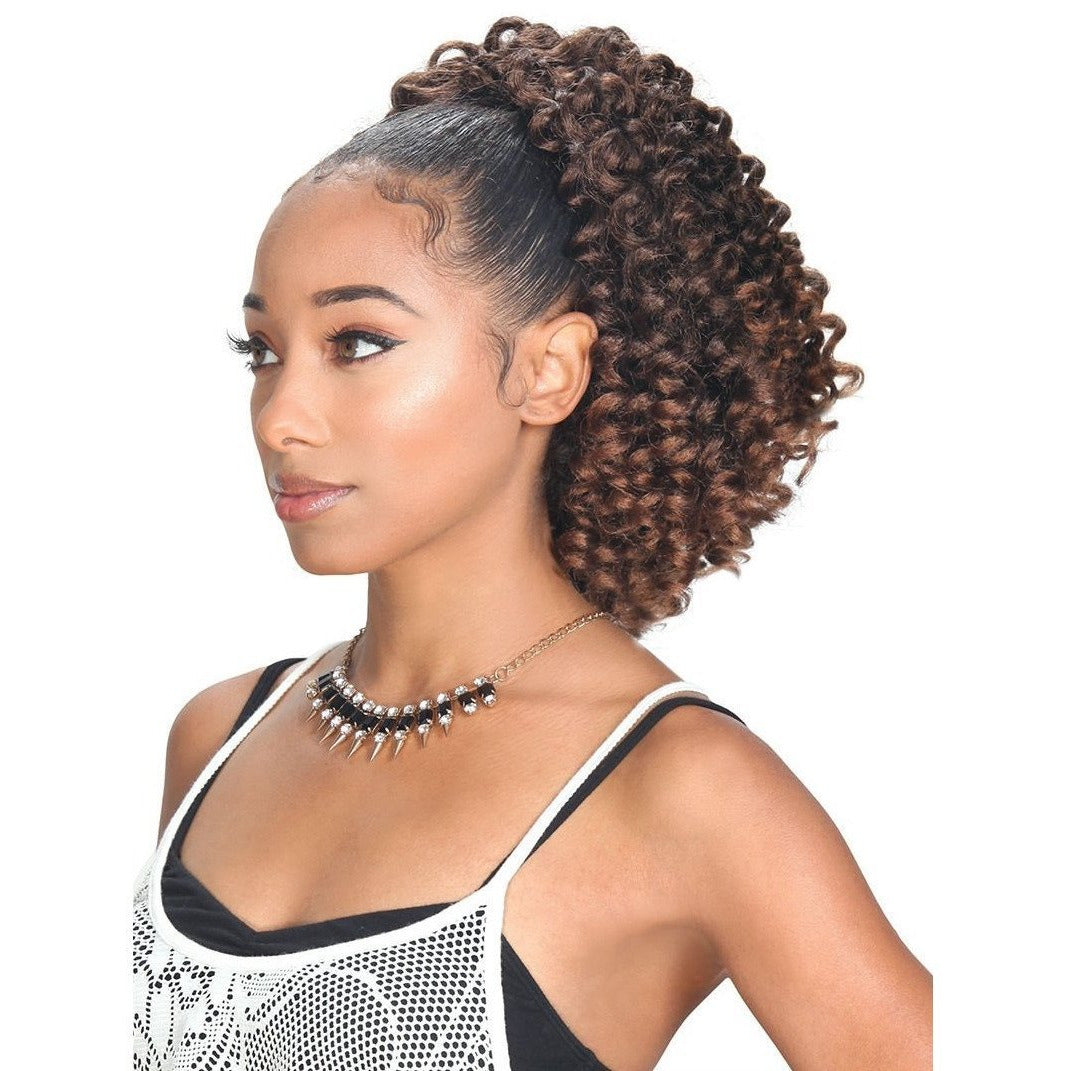Zury Miss V Synthetic Drawstring Ponytail – Rod Set