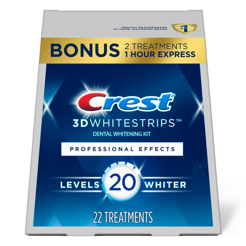 Crest 3D Whitestrips Teeth Whitening Kit, 44 Strips