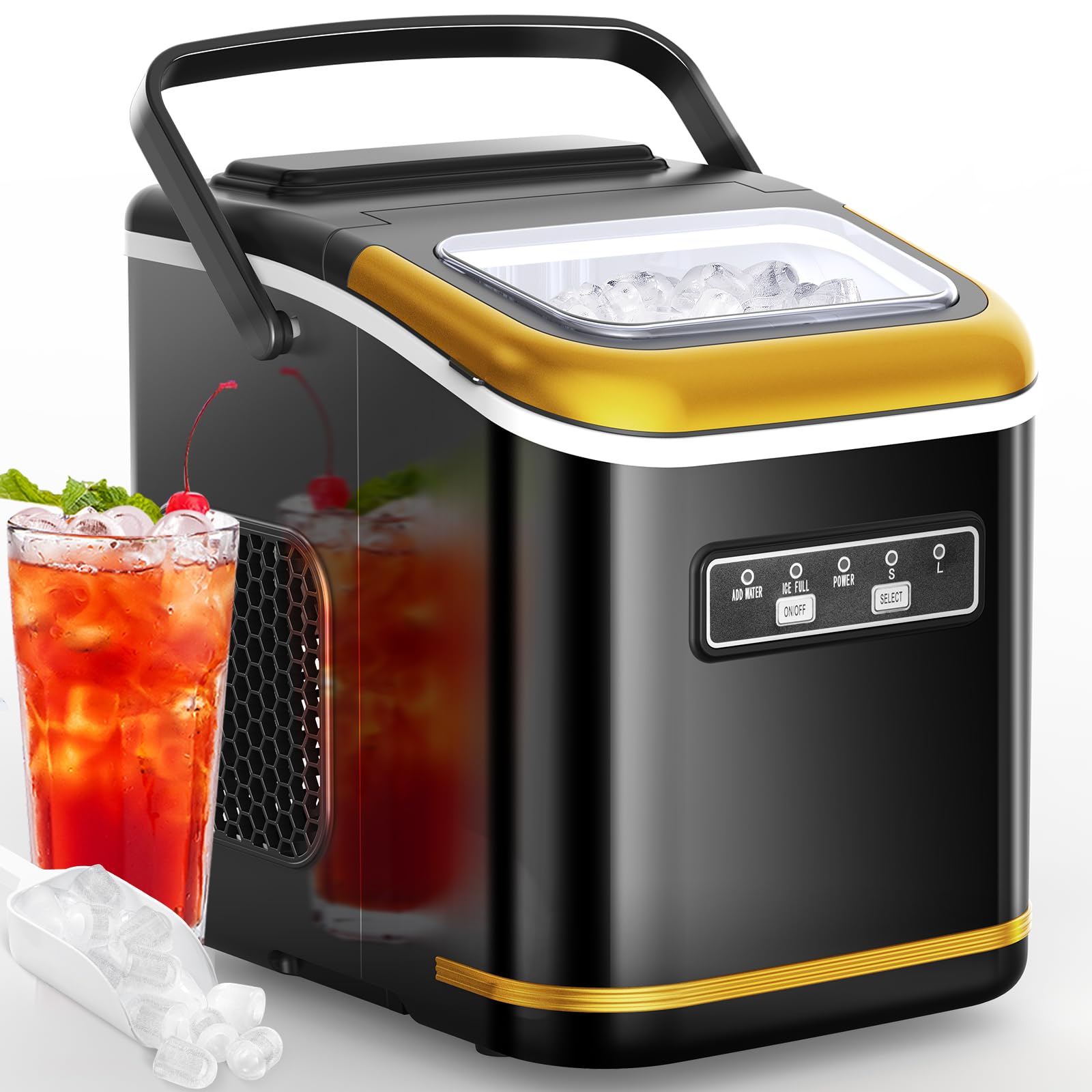 Portable Ice Maker 26.5lbs/24Hrs for Home