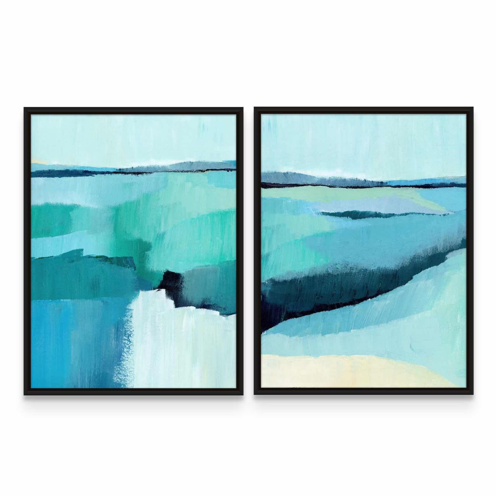 Cyan Reflections I & III