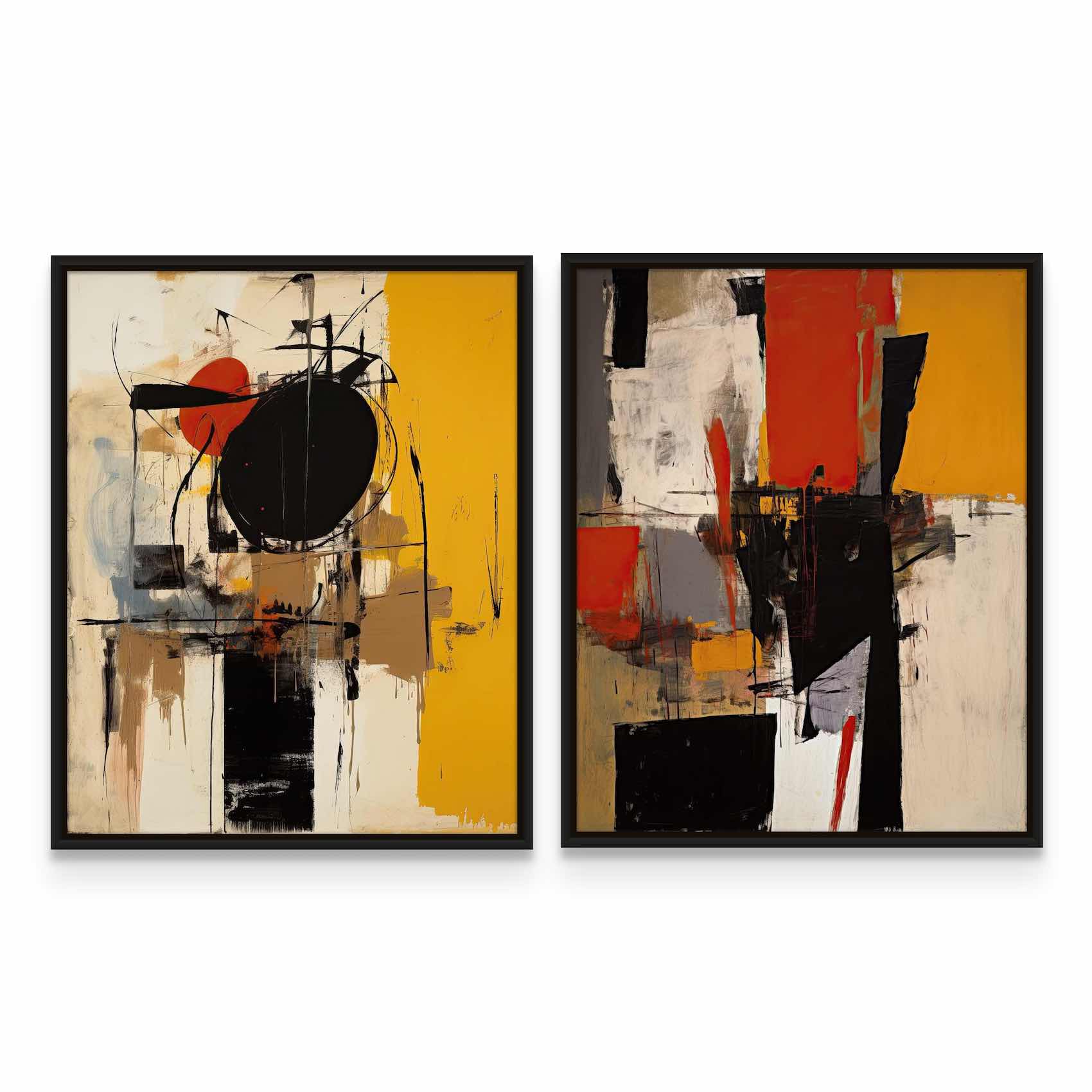 Modern Abstract 1 & 2
