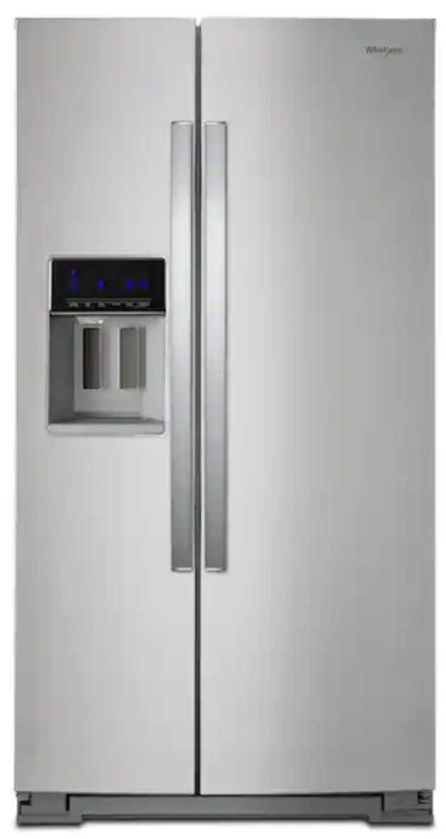 Whirlpool 28.4-cu ft Side-by-Side Refrigerator with Ice Maker (Fingerprint-Resistant Stainless Steel)