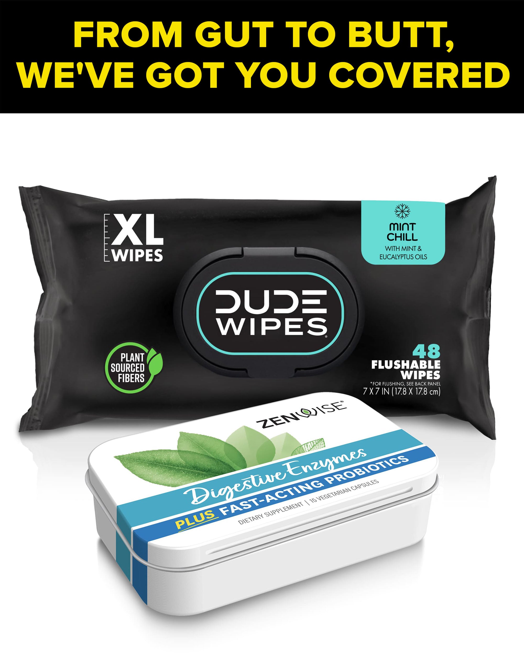 Dude Wipes Mint Chill On-the-go Flushable Personal Wipes - 30ct