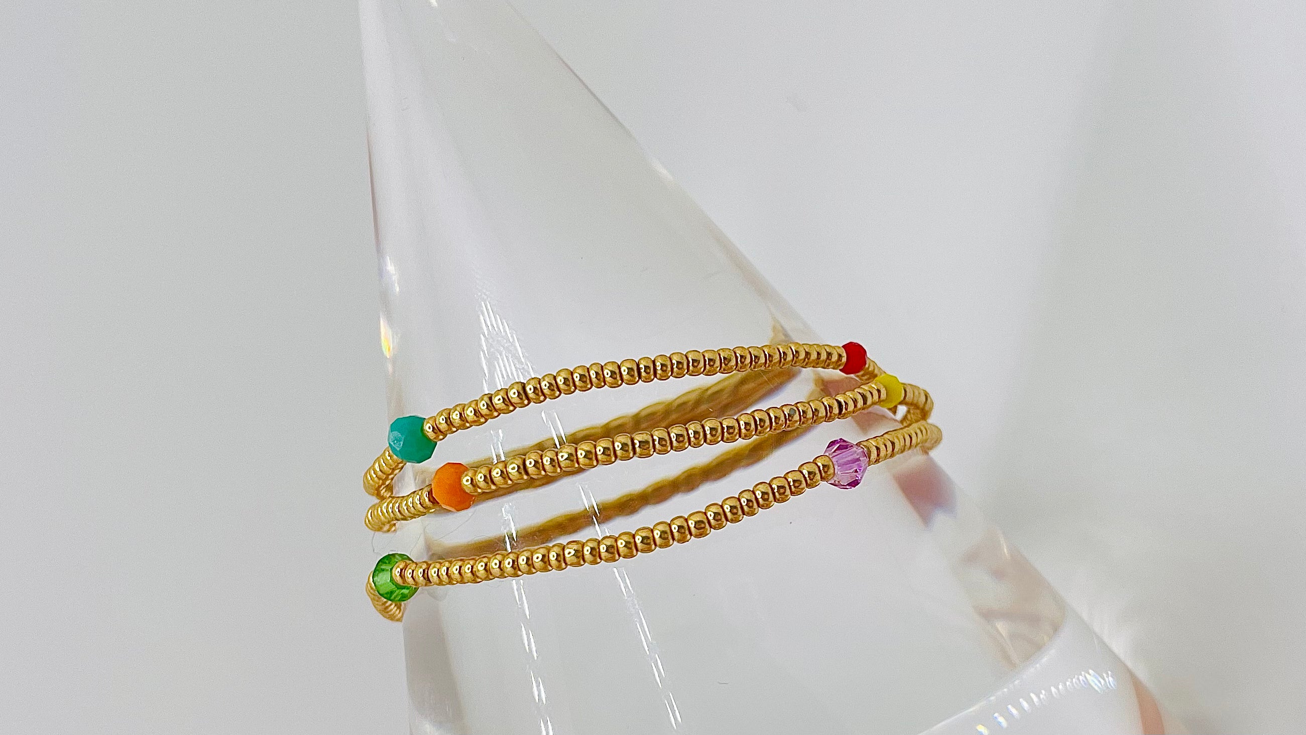 Beaded wrap bracelet