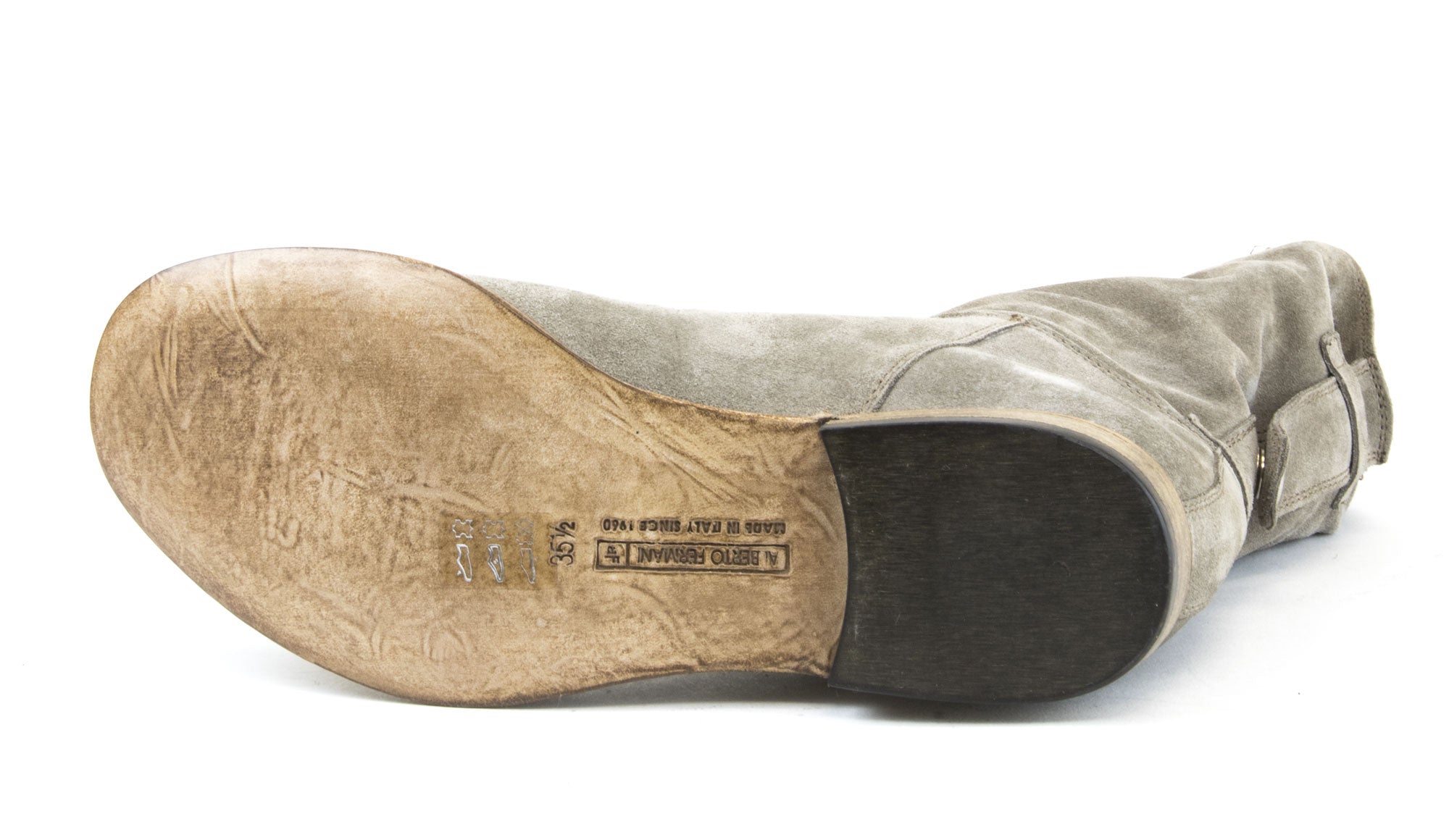 ALBERTO FERMANI Beige Umbria Ankle Boots Floor Model NWO – Walk Into Fashion