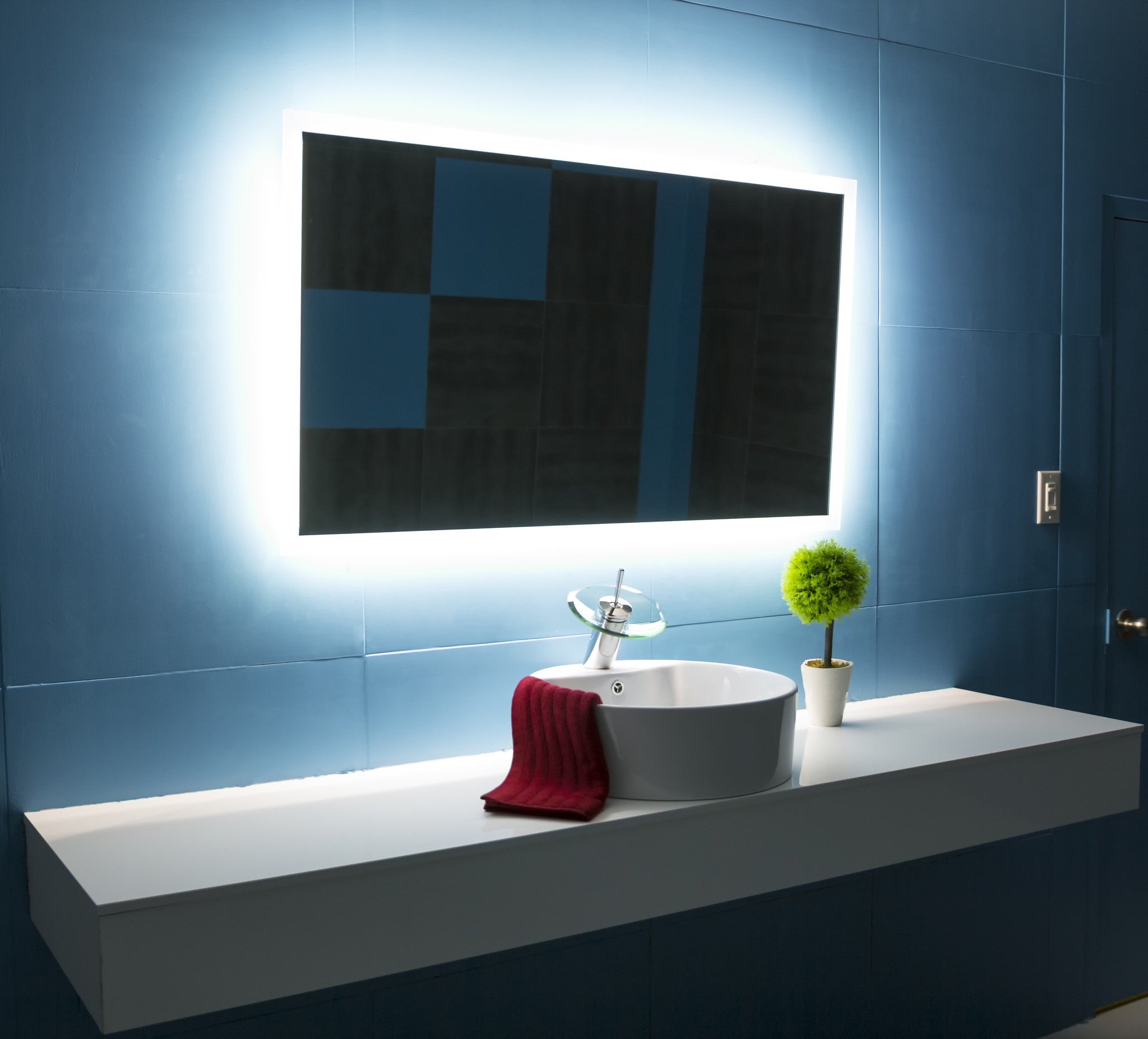 BACKLIT Bathroom MIRROR RECTANGLE 48 X 28 in – IB mirror