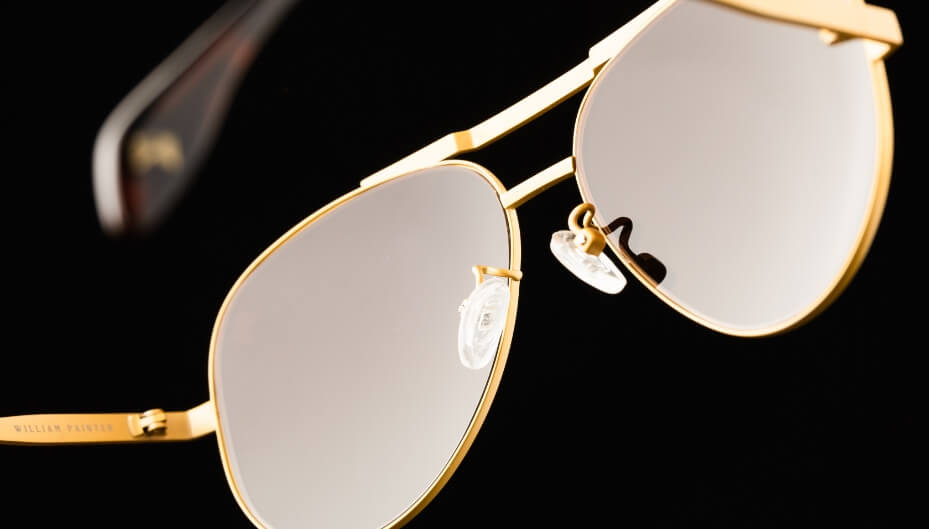 Constellation Stainless Steel Sunglasses by William Painter Gold