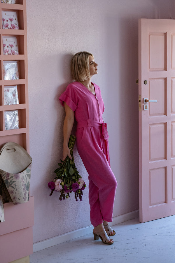 Jubilant Jumpsuit - Pink