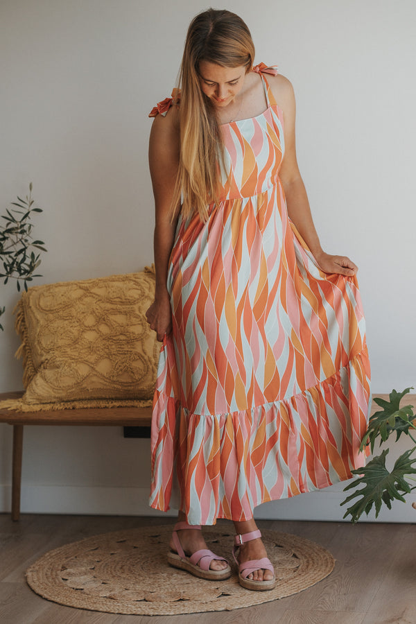 Flow Maxi Dress - Pink Sustainable Viscose