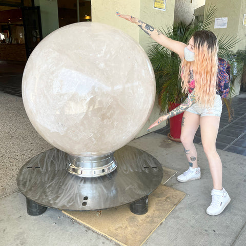 tucson gem show giant crystal ball