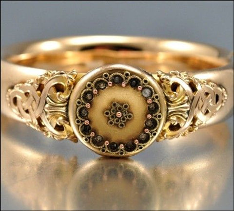 victorian era gold filled ring