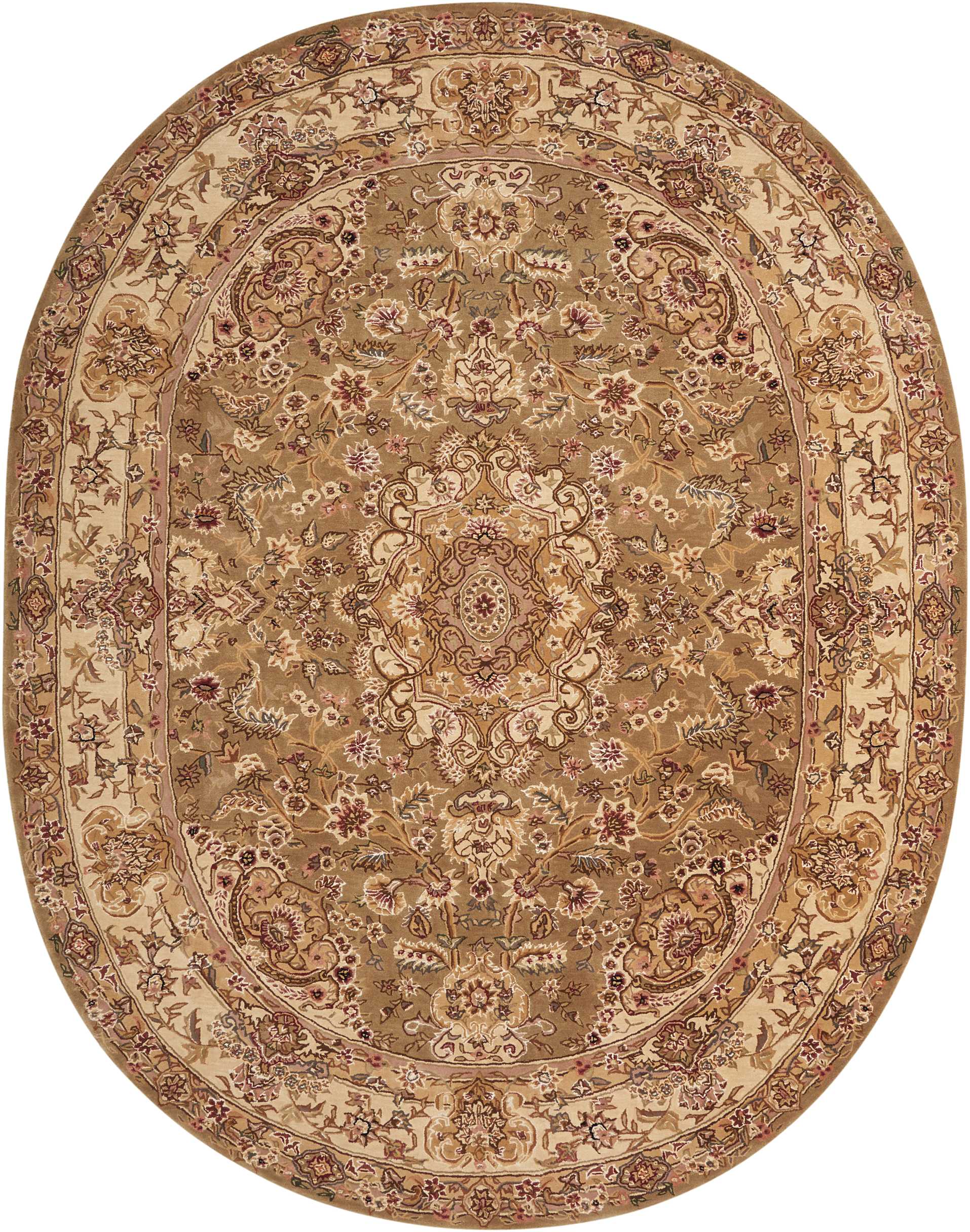 Nourison Nourison 2000 7'6“ x 9'6“ Oval Olive Persian Indoor Rug