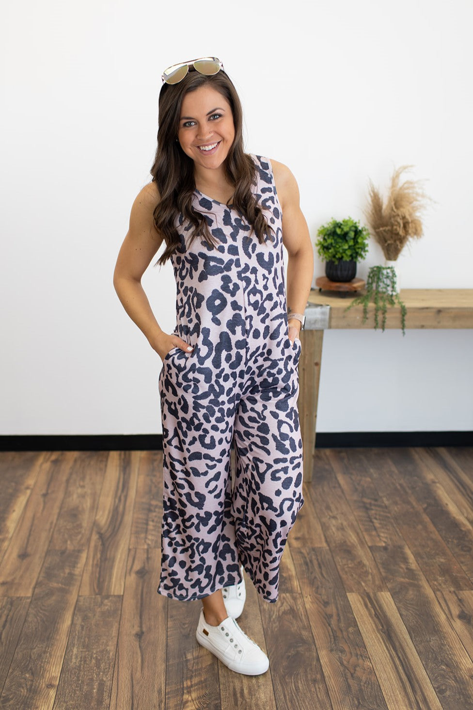 Black Button Crinkle Overall Jumpsuit (SM-3X) - STB Boutique