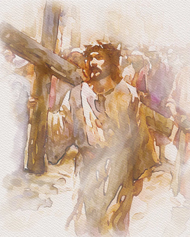 sorrowful mystery, The carrying of the Cross.