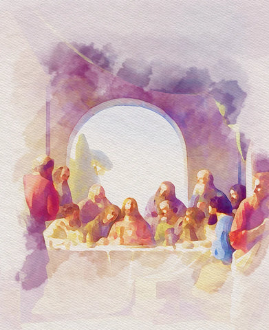 The Luminous Rosary mystery, the last supper.