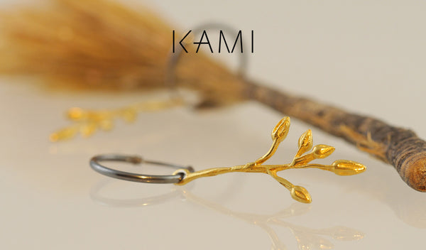 18ct gold hoop earrings. Kami-Jewelry