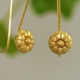 Mallow Fruit - 18ct Gold Drop Earrings. Kami-Jewelry.
