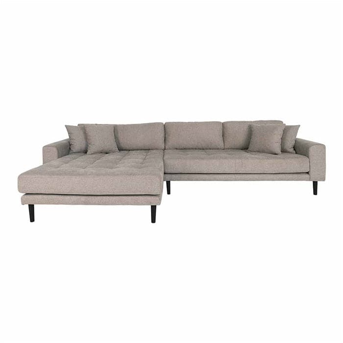 Billede af Lido 3-personers sofa med chaiselong venstre - Stone, House Nordic