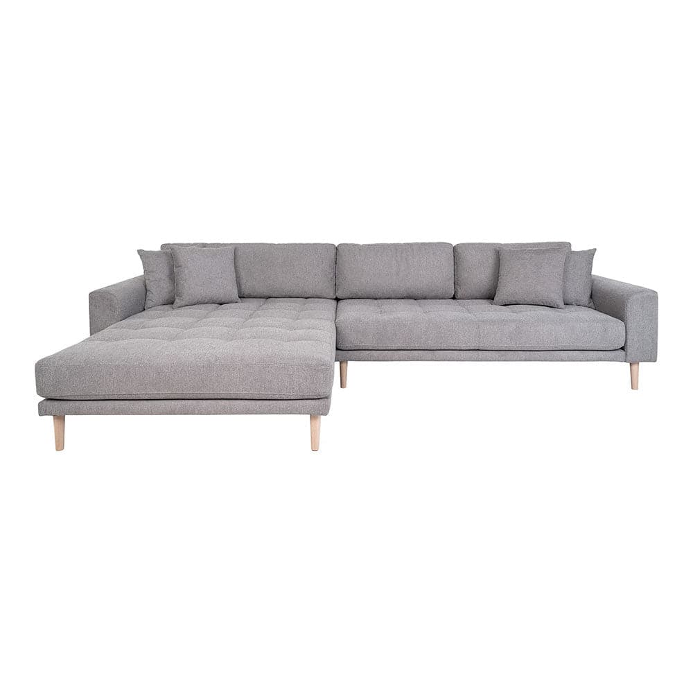 Lido 3-personers sofa med chaiselong venstre - Lysegrå, House Nordic