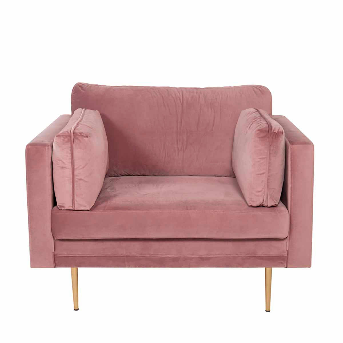 Boom Lænestol Rosa Velour, Venture Home