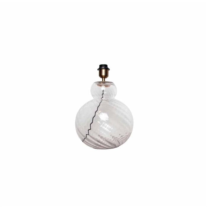Lily Swirl bordlampe Clear - Messing fatning, norliving