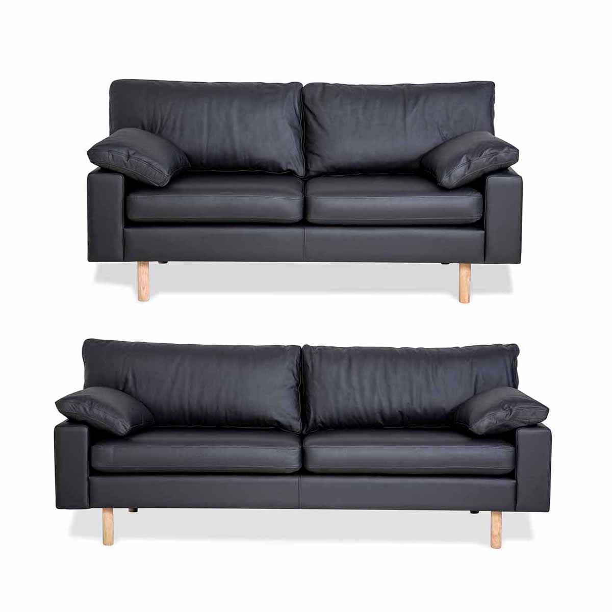 Billede af Oregon Sofa Sæt i Fuld Læder, Svane Design