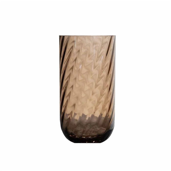Meadow Swirl Cylinder Vase - Medium Topaz, EGET LAGER - Specktrum