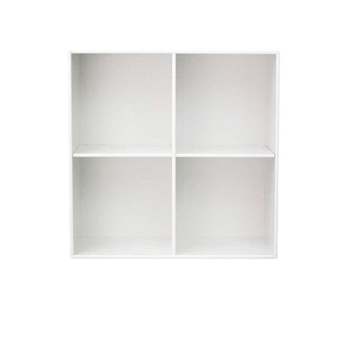 Billede af Reol med 4 rum, Dybde 34 cm, Hvid, Kidi - Square Reolen