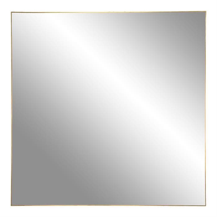 Billede af Jersey Spejl 60x60 cm. med Messing ramme, norliving hos Norliving