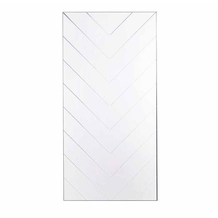 Herringbone Spejl Large - Clear, norliving