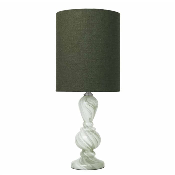 Billede af Christine Swirl Lampe - Seagrass m. Army Lampeskærm, Cozy Living Copenhagen