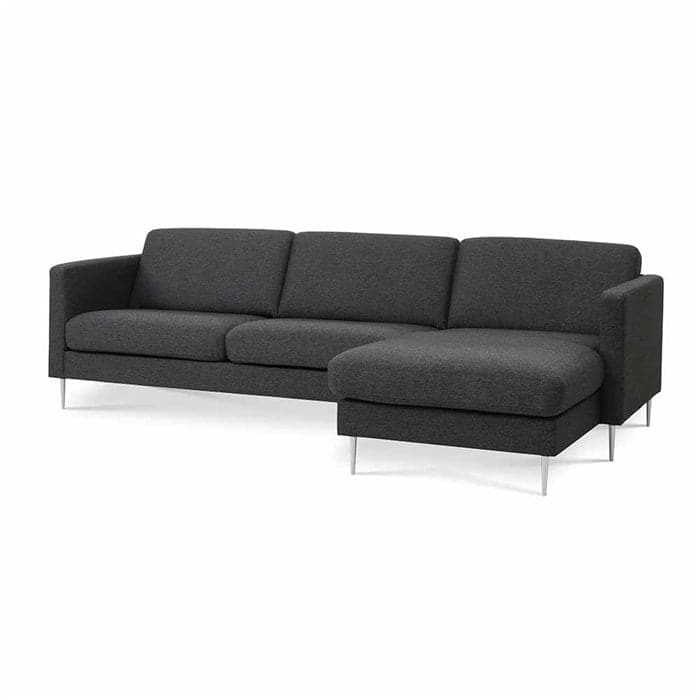 Aske Sofa med Chaiselong Antracit (vendbar), norliving