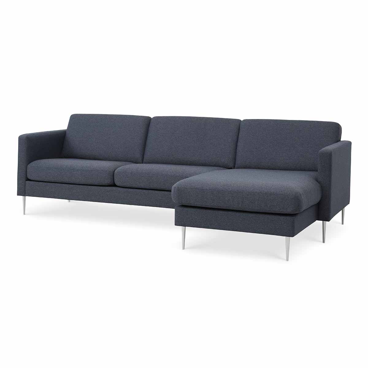 Billede af Aske Sofa med Chaiselong Navy (vendbar), Lexpo