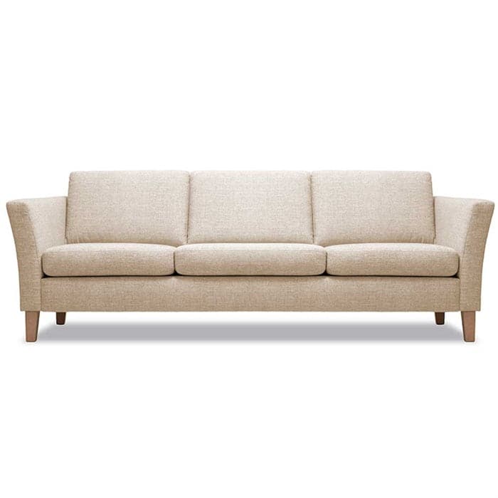 Cara 3-personers Sofa i Beige, Vilmers