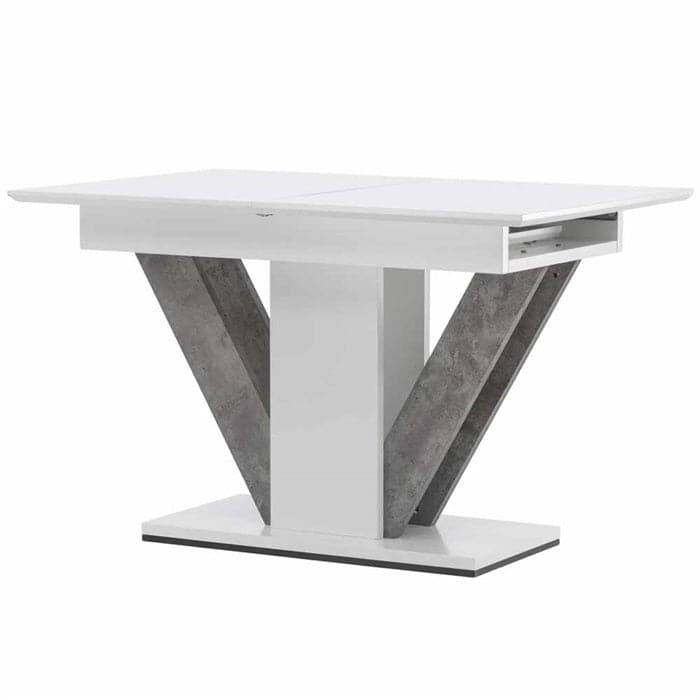Disa Spisebord i Hvid 120-160 cm, Venture Design
