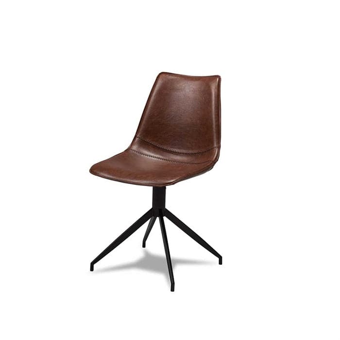 Billede af Spisebordsstol Isabel med drejefod - lys brun, FurnHouse