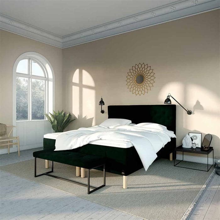 Billede af Imperia LUX Elevation - Velour Grøn, Karma Beds