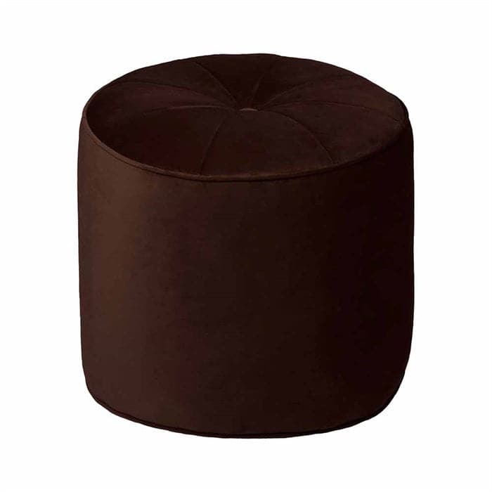 4: Marocco Puf Ø50 cm Velour Chestnut, Cozy Living Copenhagen