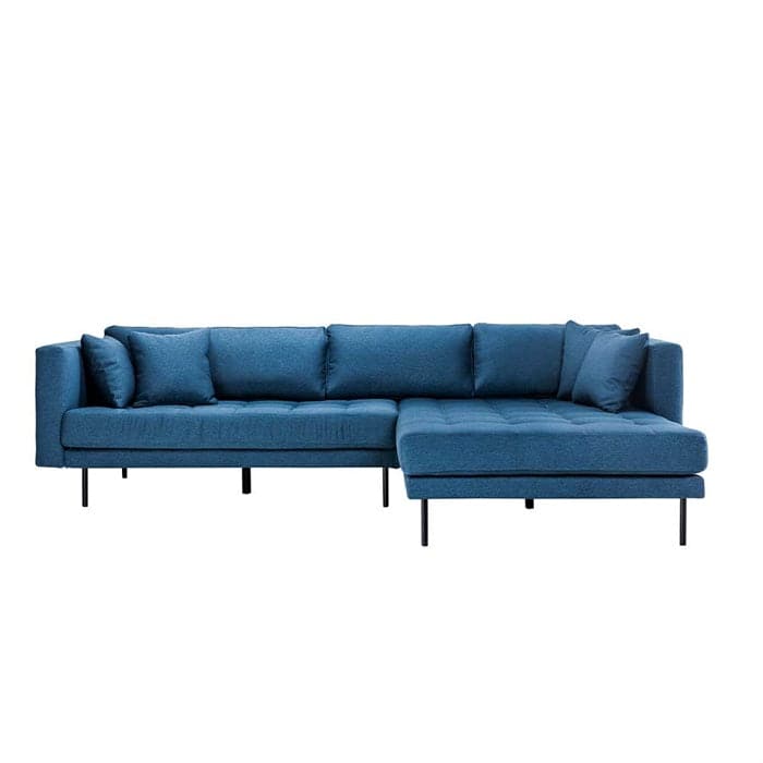 Matteo 3 personers sofa med (vendbar) Chaiselong højre - Blå, norliving