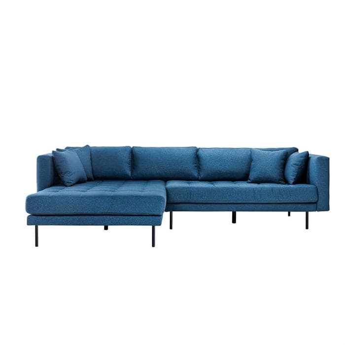 Matteo 3 personers sofa med (vendbar) Chaiselong Venstre - Blå, norliving