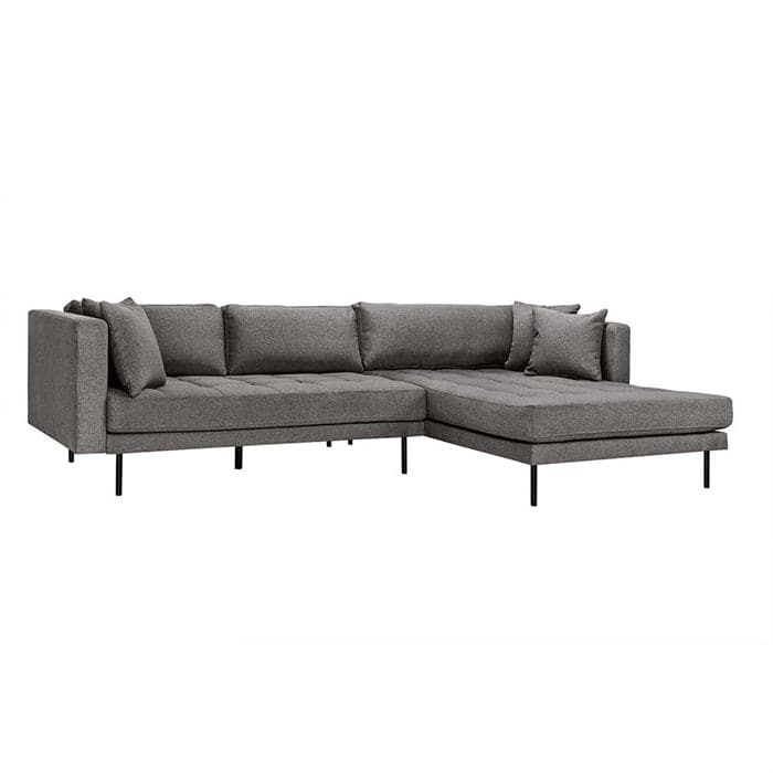 Matteo 3 personers sofa med (vendbar) Chaiselong højre - Grå, norliving