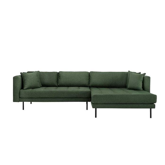 Matteo 3 personers sofa med (vendbar) Chaiselong højre - Grøn, norliving