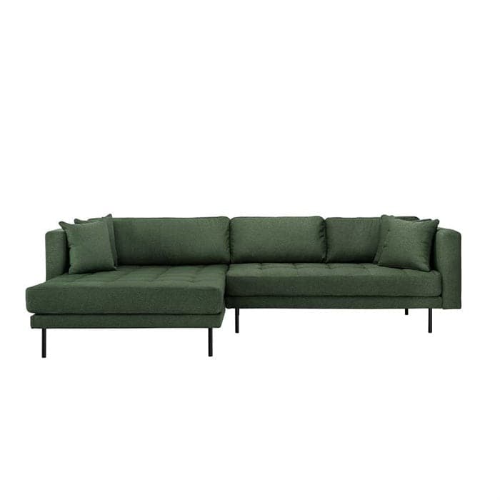 Matteo 3 personers sofa med (vendbar) Chaiselong venstre - Grøn, norliving