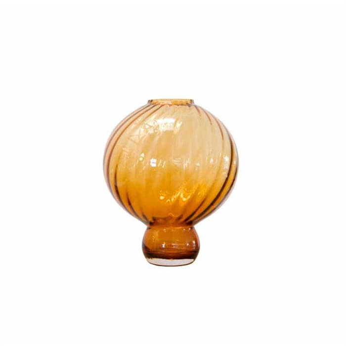 Billede af Meadow Swirl Vase - Large Amber, EGET LAGER - Specktrum