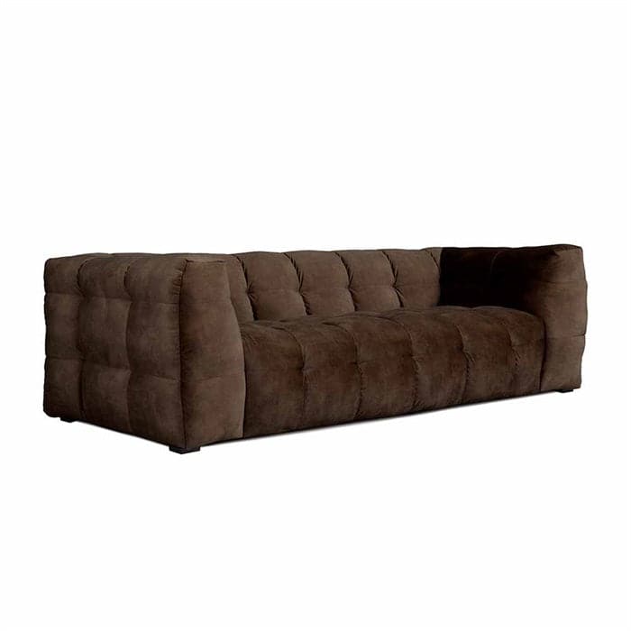 Michelin 3 personers sofa – Mørk brun, Top-Line