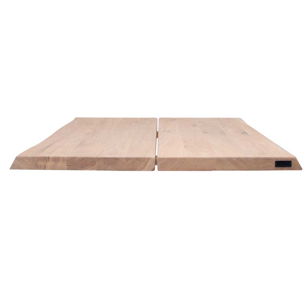 Plankebord 250x103 cm Hugin i Hvid Olieret massiv Egetræ, norliving