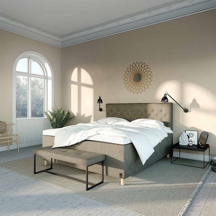 Billede af Imperia LUX Full Cover Kontinental - Velour Sand, Karma Beds