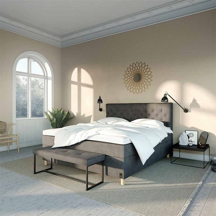 Billede af Imperia LUX Kontinental 2-delt Cover - Velour Antracit, Karma Beds