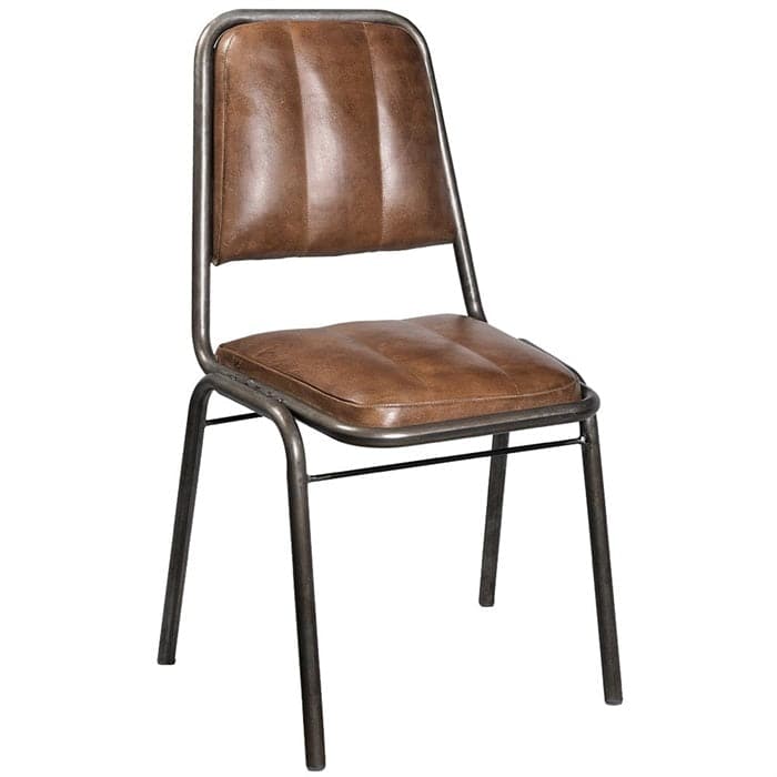 #3 - Spisebordsstol i Læder og Jern, Trademark Living