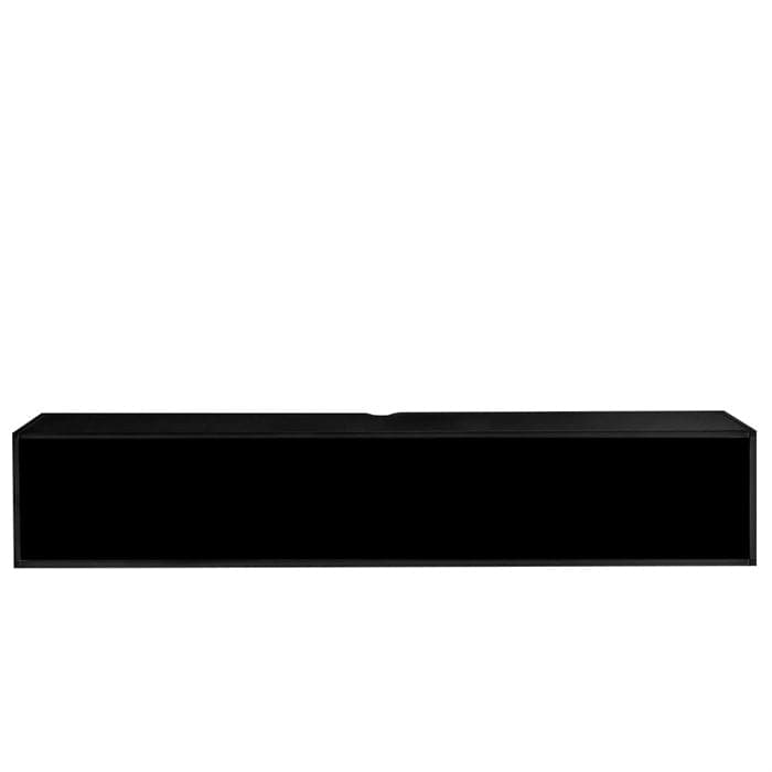 Square Reolen TV-møbel 100 cm i sort med stofklap, Kidi - Square Reolen